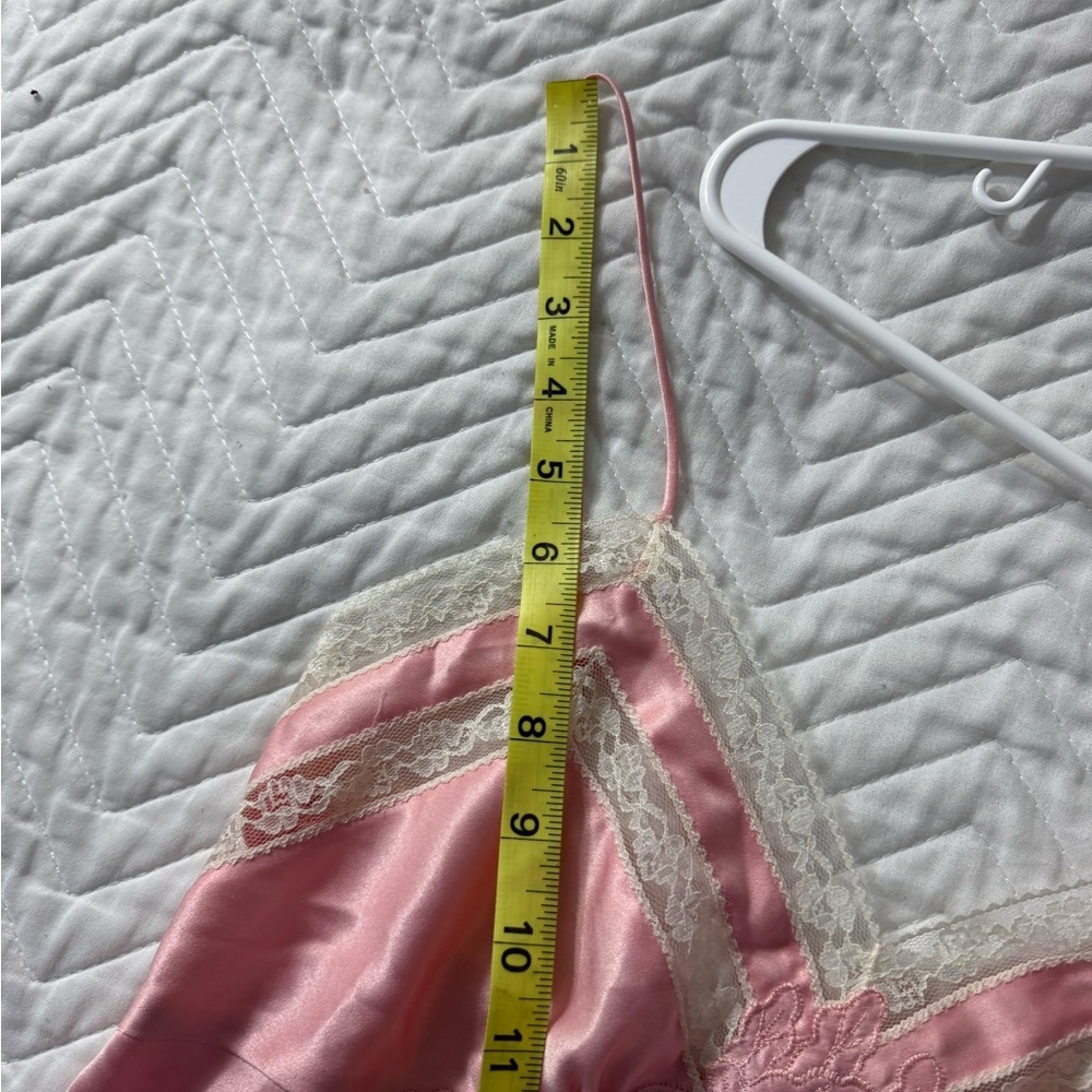 Victorias Secret Vintage Pearl Pink Ivory Lace Teddy One Piece - Picture 8 of 12